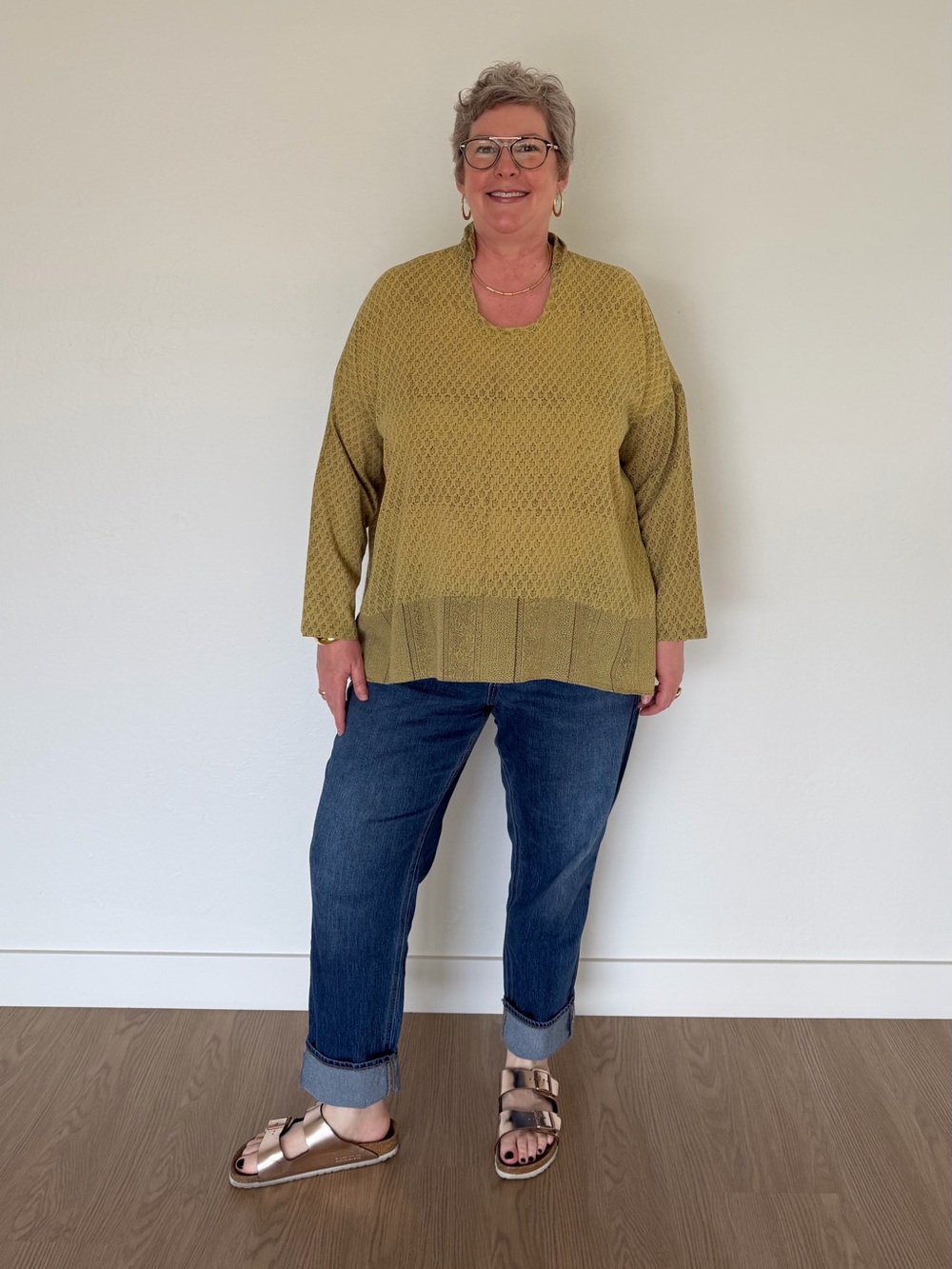 Pas de Calais Block Print Top